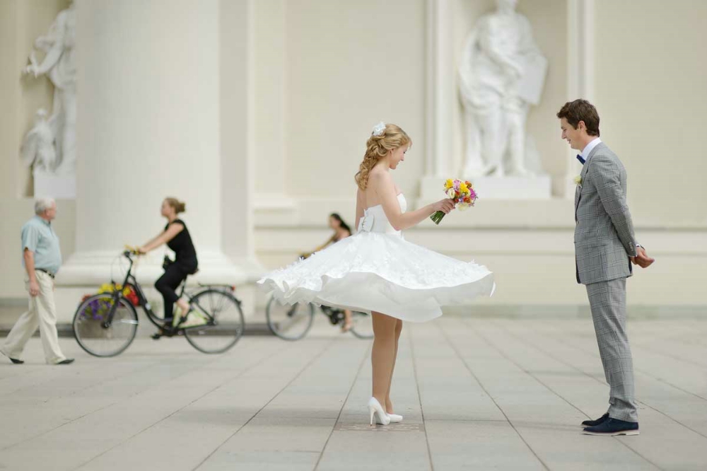 Osez la robe de mariée courte pour votre mariage
